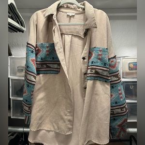 Faux light pink corduroy